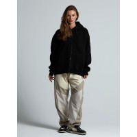 Толстовка унисекс оверсайз Zippy, черная