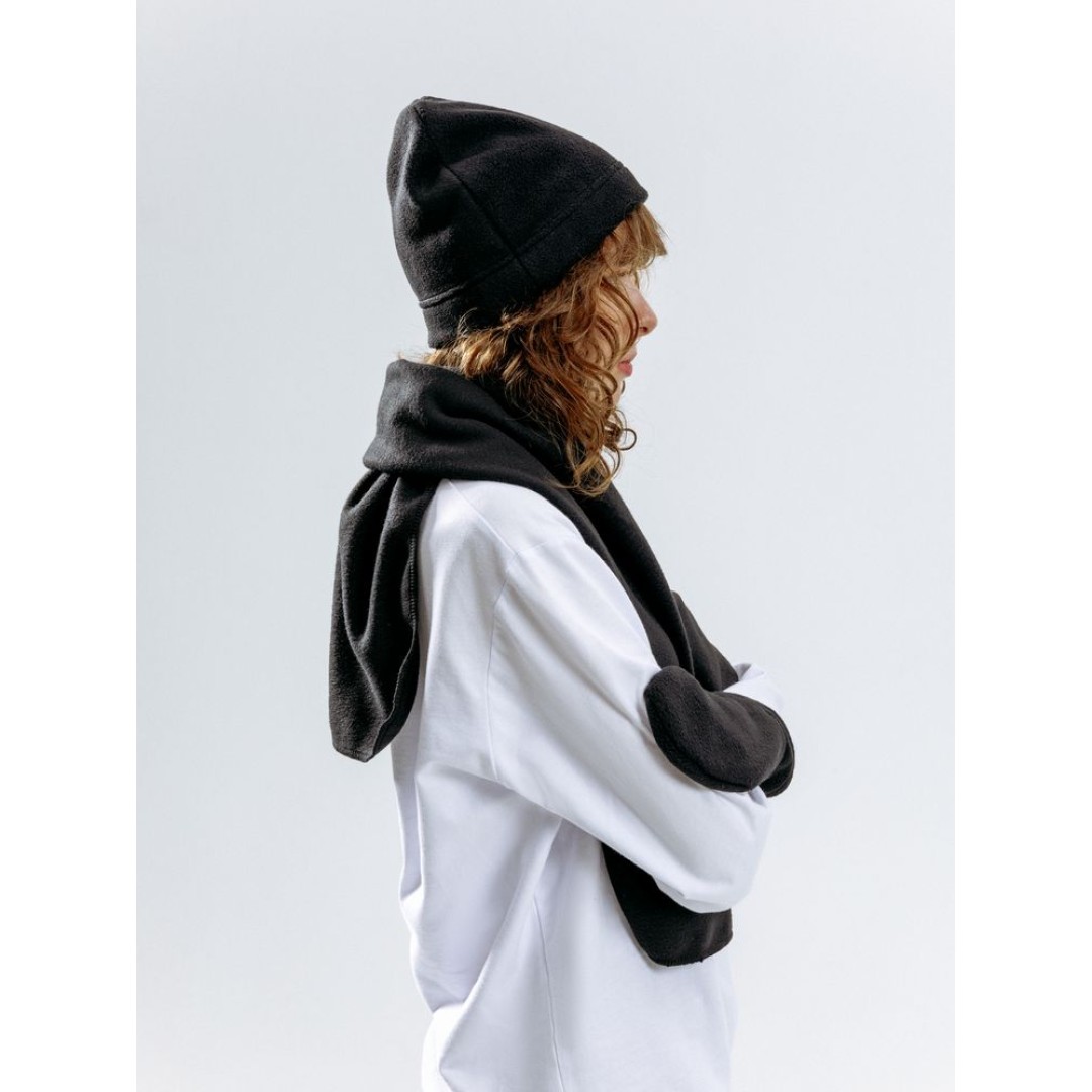 Шапка Fleecy, черная