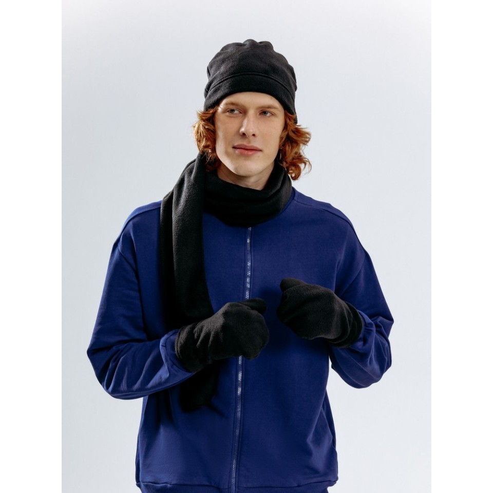 Шапка Fleecy, черная