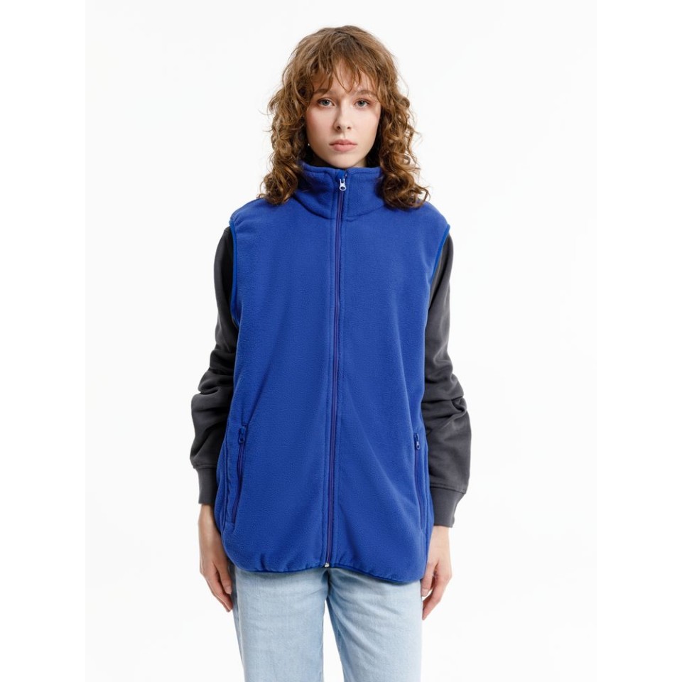 Жилет флисовый унисекс Nesse, синий, размер XS/S