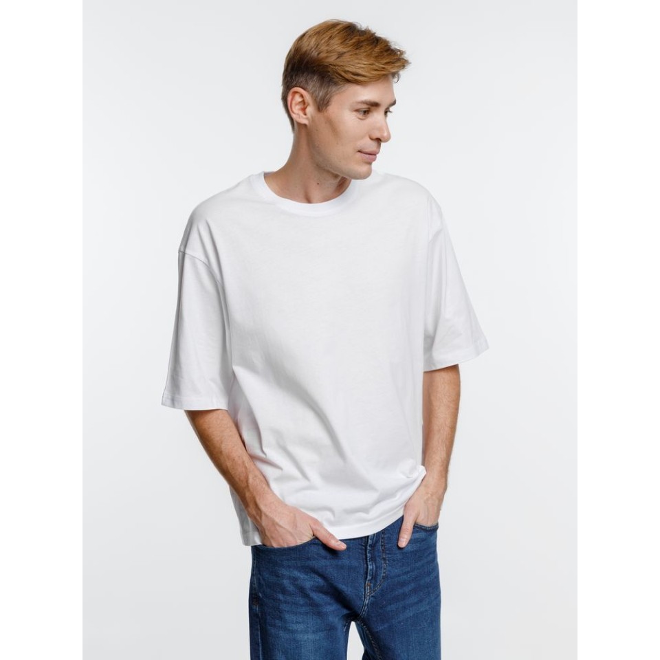 Футболка оверсайз унисекс Base Space, белая