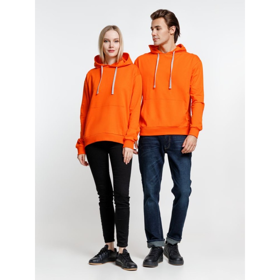 Толстовка с капюшоном Kirenga, оранжевая, размер XS