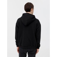 Толстовка унисекс оверсайз на молнии Zippy Terry, черная
