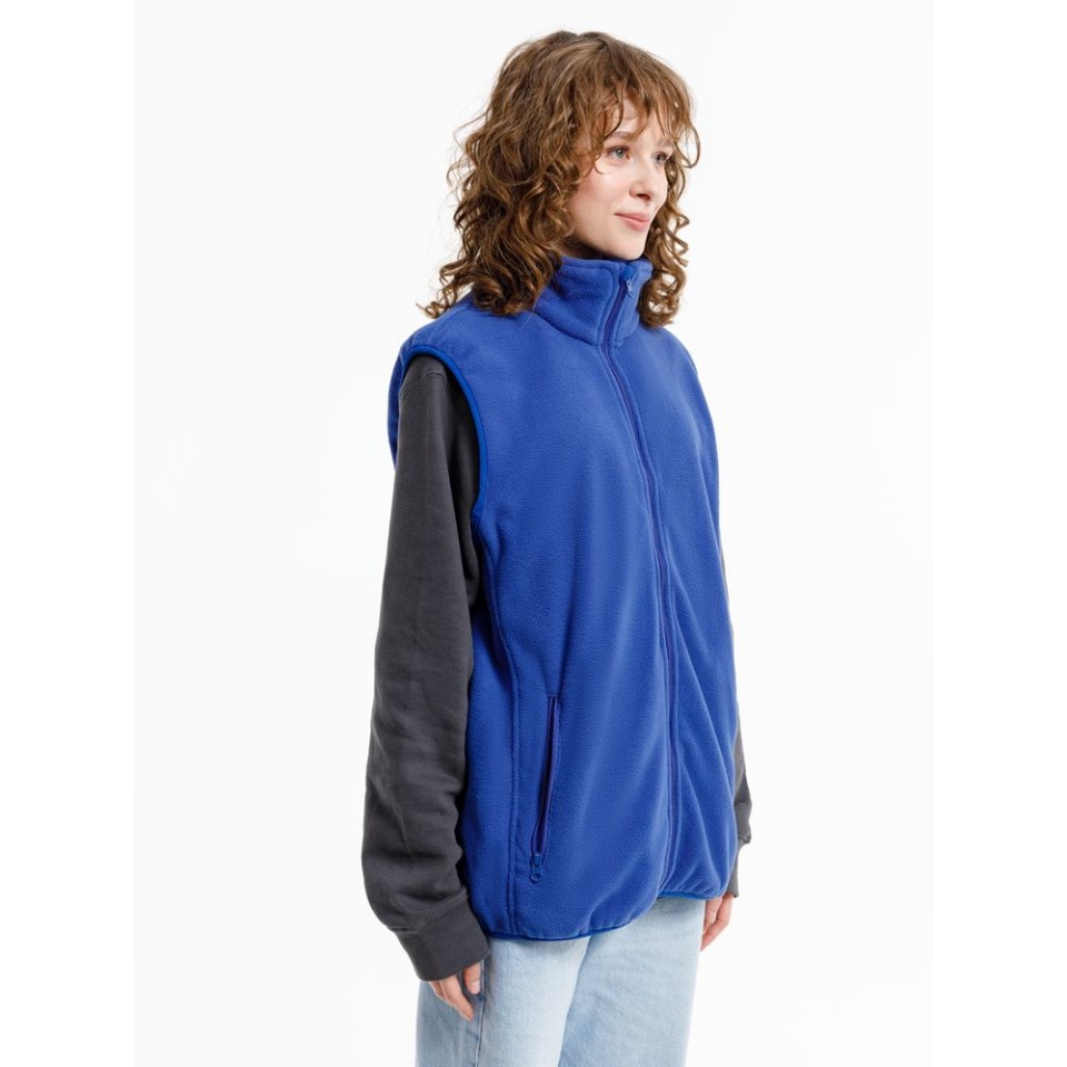 Жилет флисовый унисекс Nesse, синий, размер XS/S