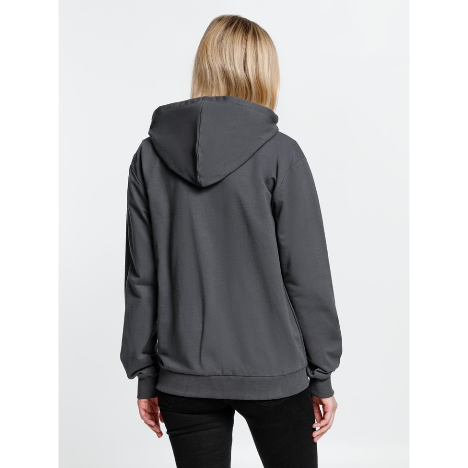 Толстовка на молнии с капюшоном Siverga, темно-серая (графит)
