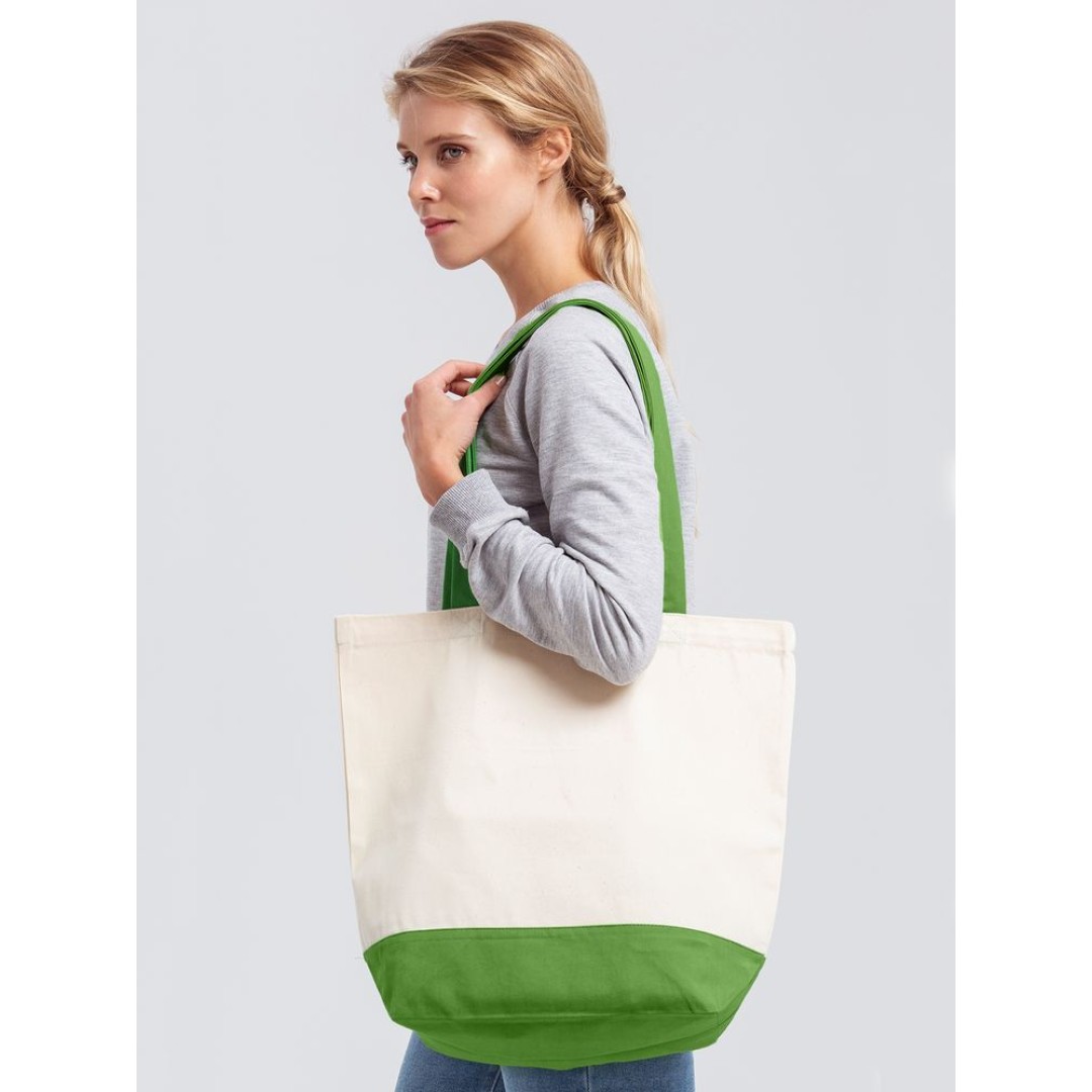 Холщовая сумка Shopaholic, ярко-зеленая