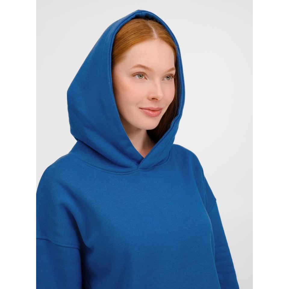 Худи оверсайз унисекс Tolla, синее (джинс)