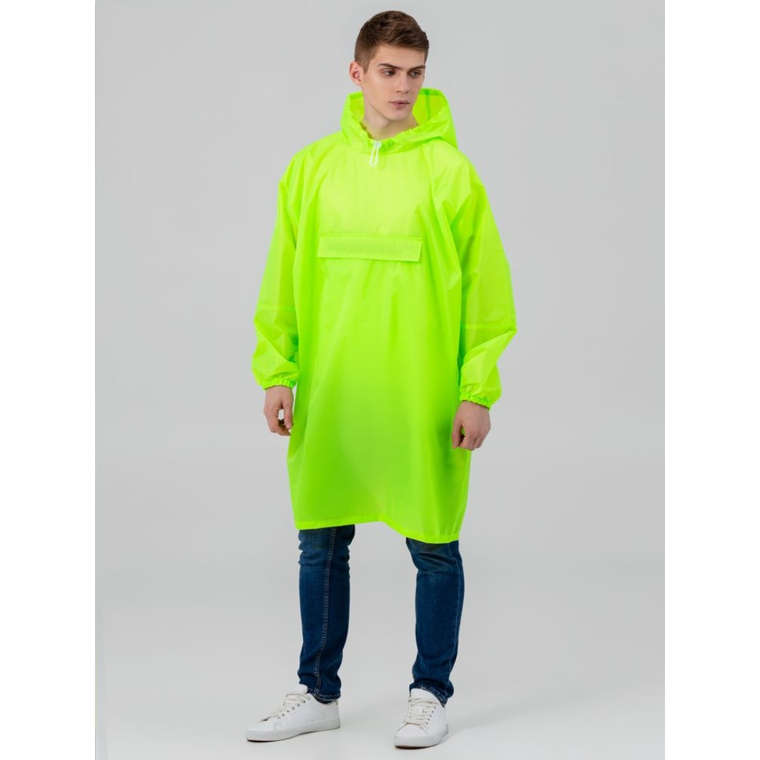 Дождевик-анорак Alatau, желтый неон, единый