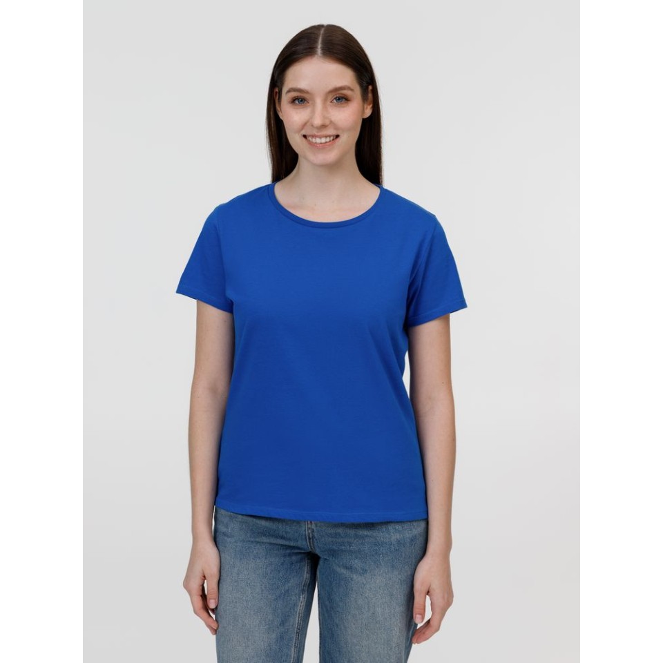 Футболка E150 женская ярко-синяя, L