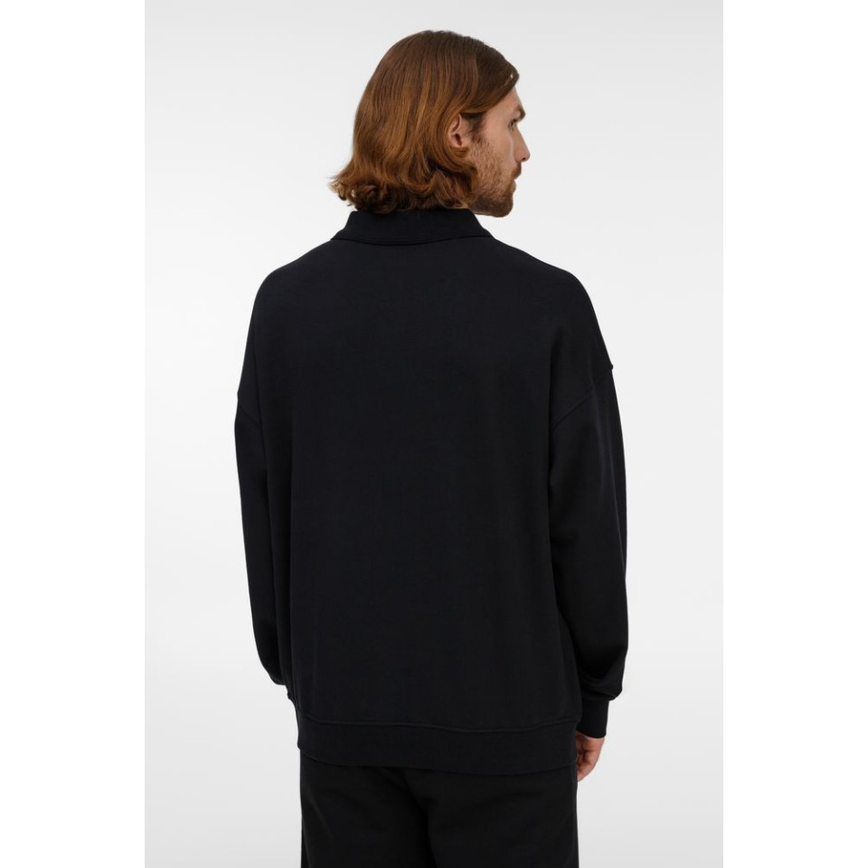 Свитшот оверсайз унисекс S6, черный, размер XS/S