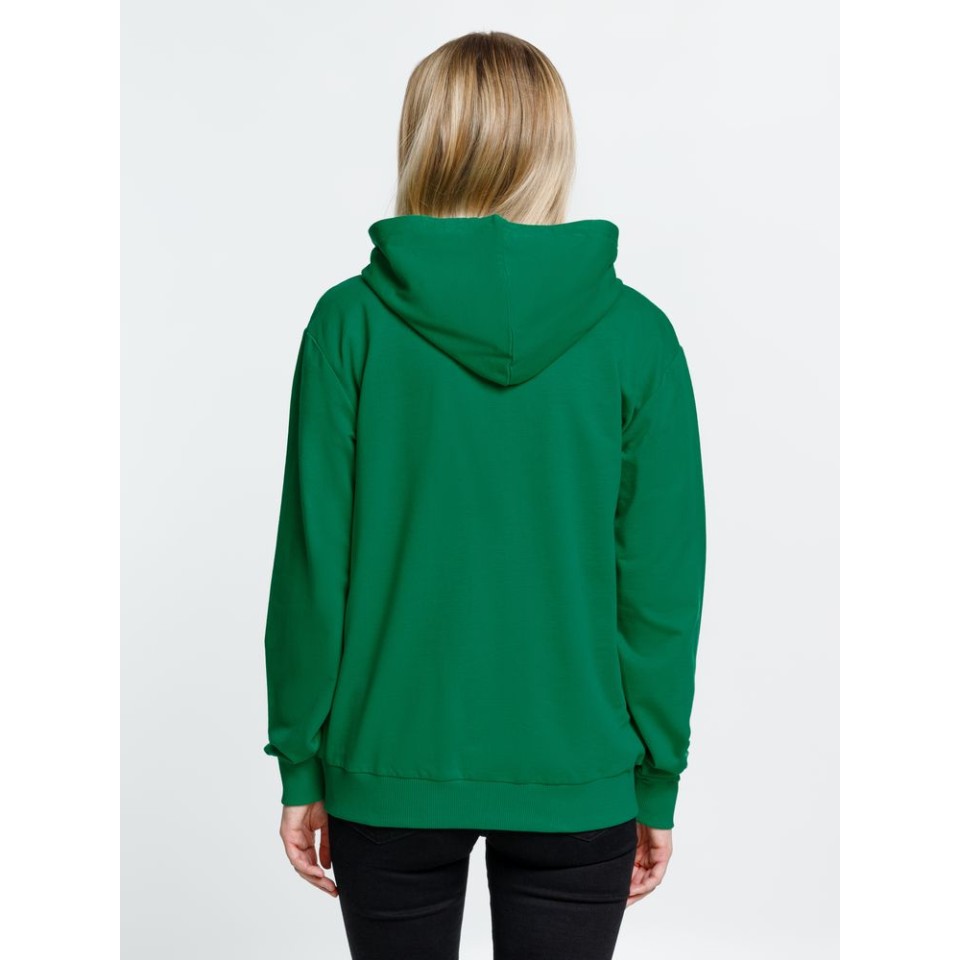 Толстовка на молнии с капюшоном Siverga, зеленая, размер XS
