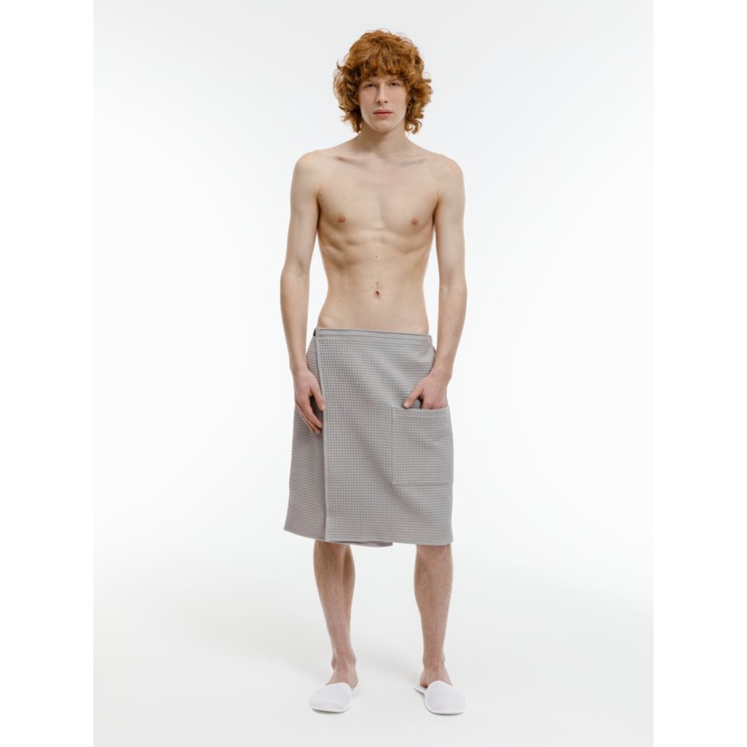 Банный набор Heat Therapy ver.2, мужской, светло-серый