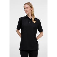 Рубашка поло унисекс Senti, черная