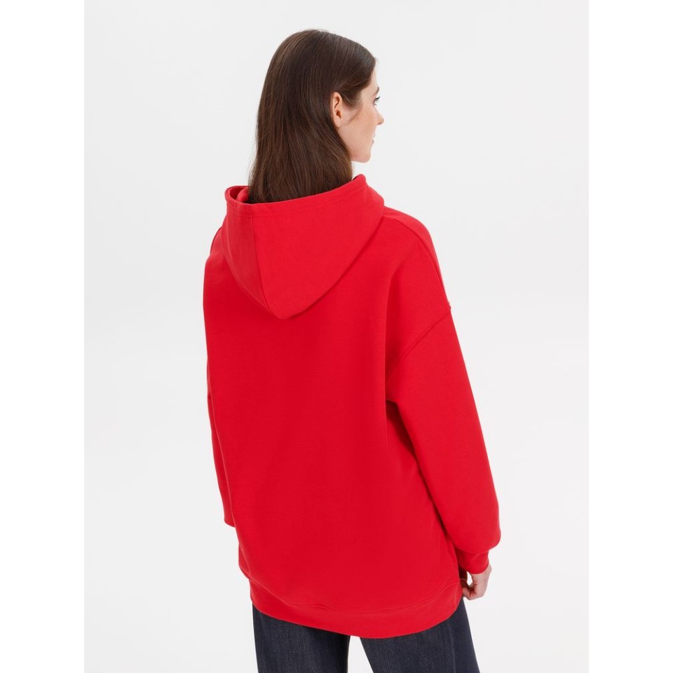 Худи оверсайз унисекс Outshine, красное, размер XS/S