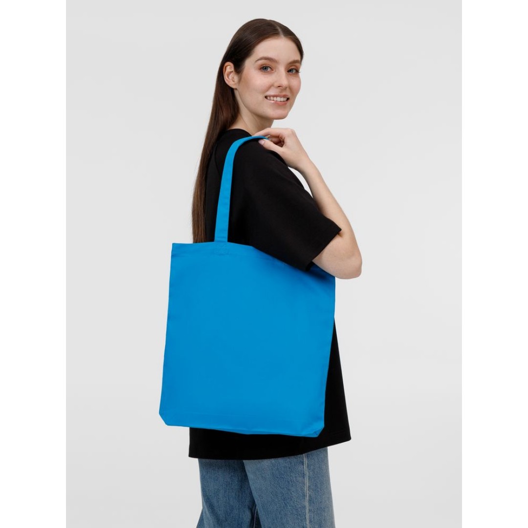 Холщовая сумка Avoska, ярко-голубая