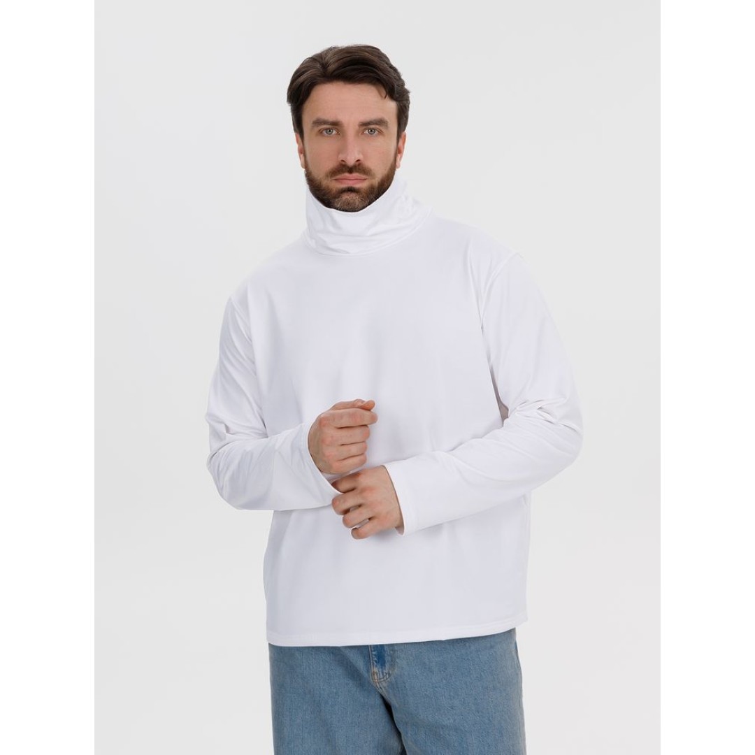 Лонгслив из бифлекса Morfiss, белый, размер XS/S