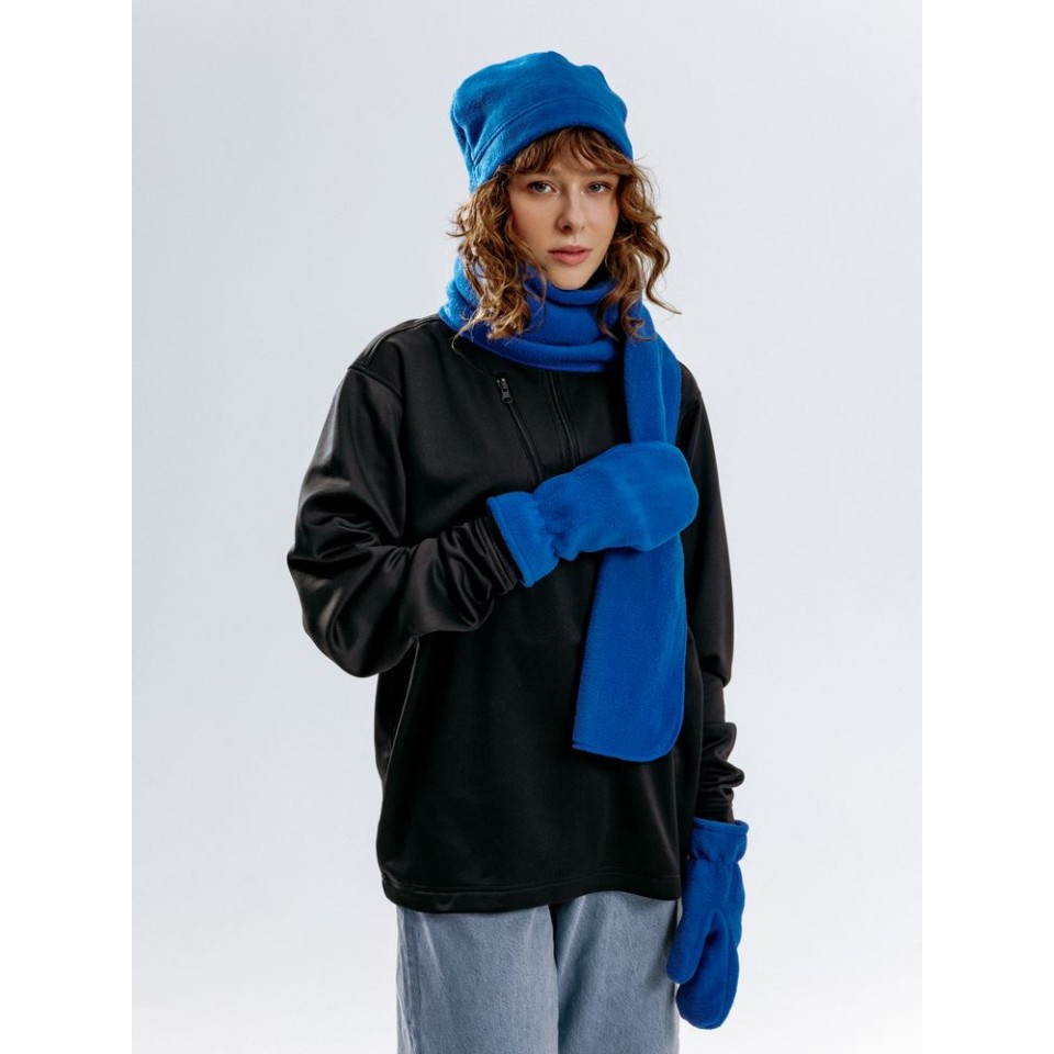 Шапка Fleecy, ярко-синяя