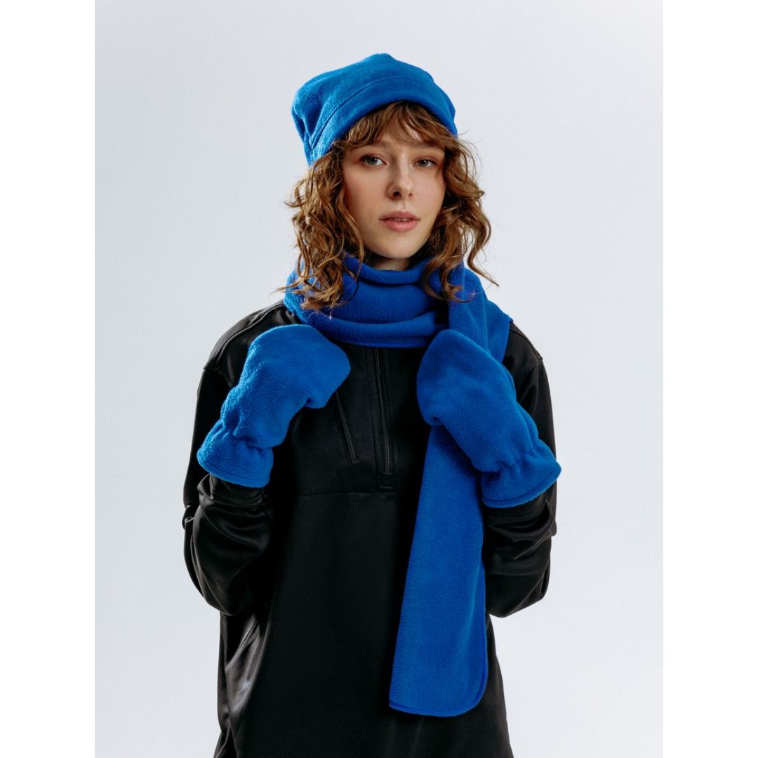 Шапка Fleecy, ярко-синяя