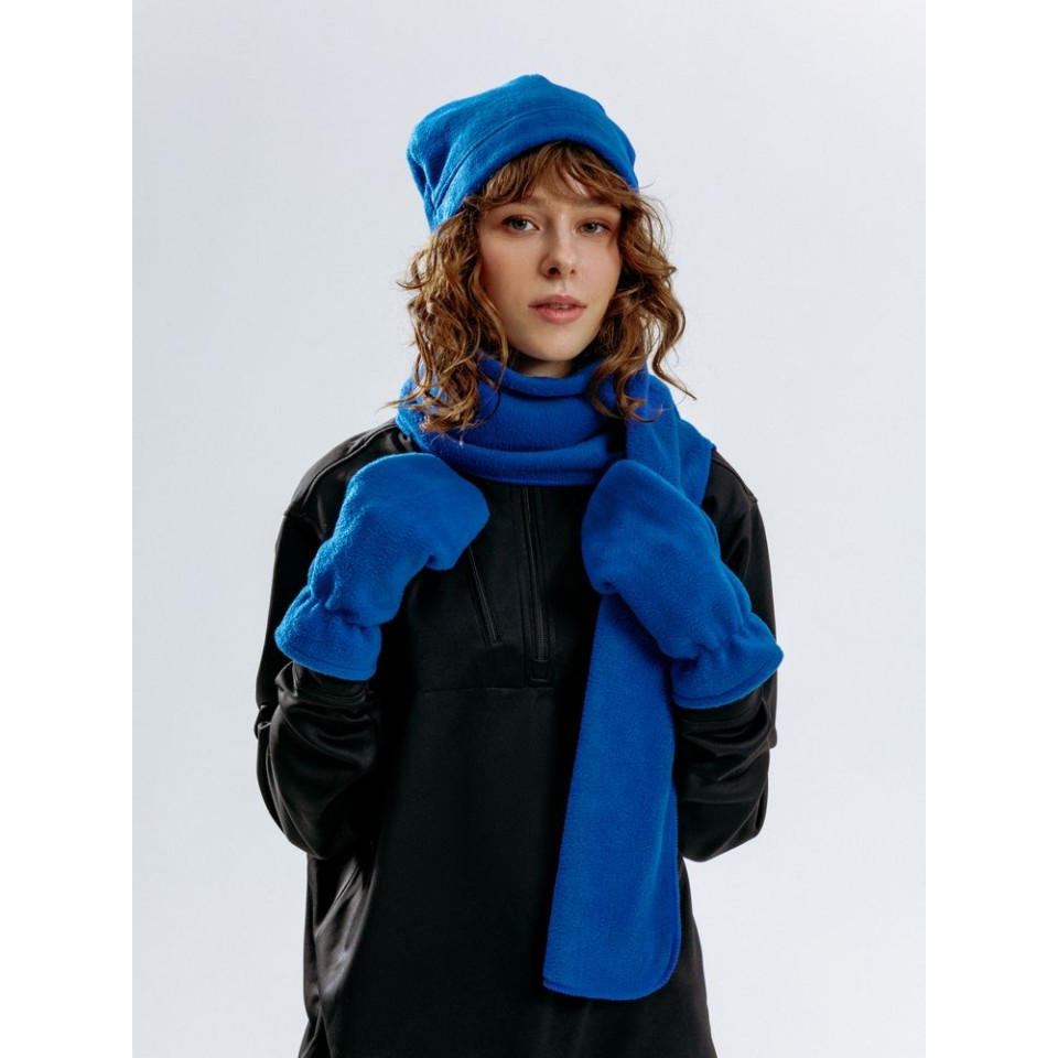 Шапка Fleecy, ярко-синяя