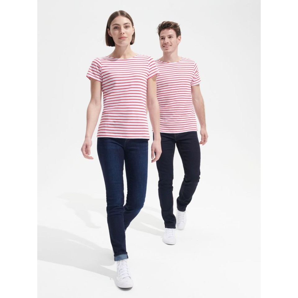 Футболка Miles Women белая с красным, XS