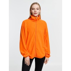 Куртка флисовая унисекс Fliska, оранжевая