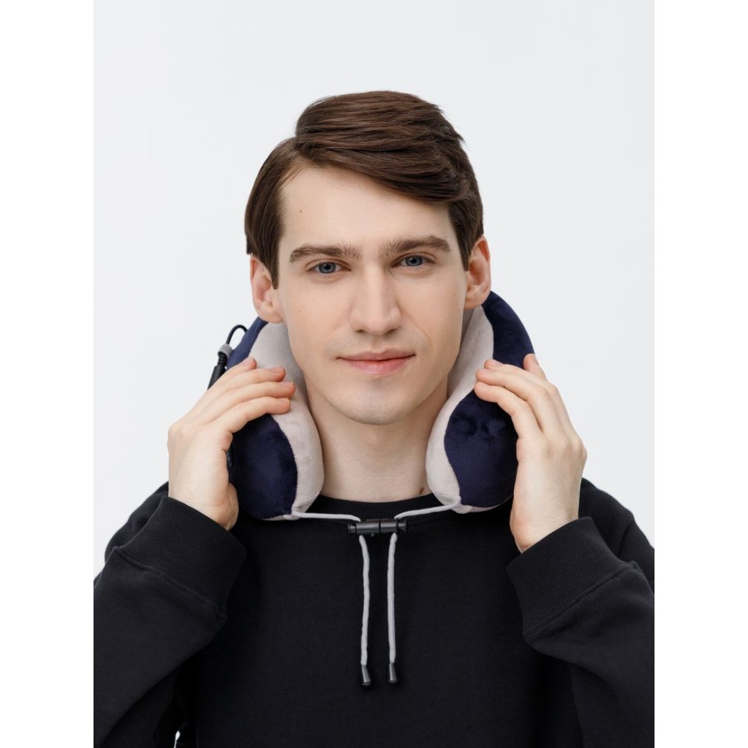 Дорожная подушка-массажер inRelax, синяя