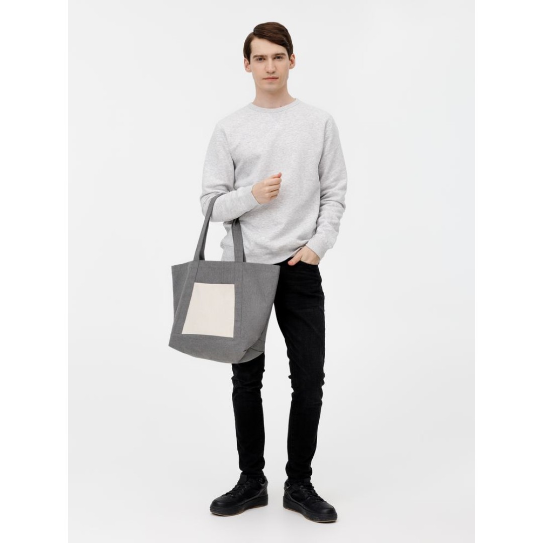 Шопер Shophop, серый с неокрашенным