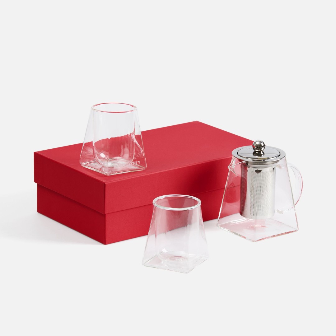 Чайный набор Quadroni в красной коробке