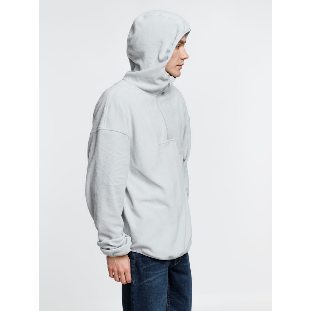 Анорак флисовый унисекс Fliska, светло-серый, размер XS/S