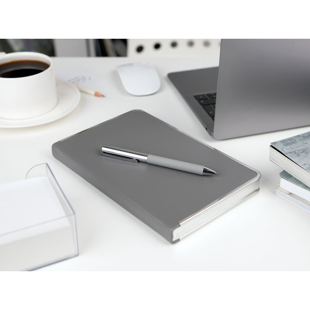 Ручка шариковая Eyeshot Soft Touch, серая