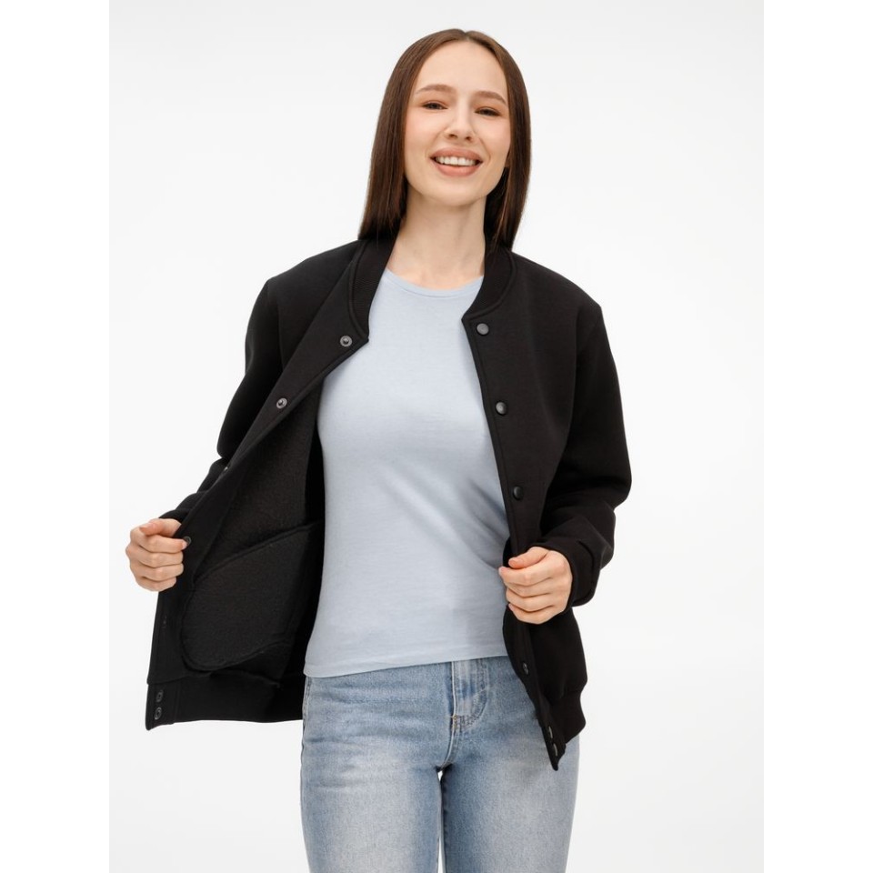 Бомбер унисекс AtmosWear, черный, размер S