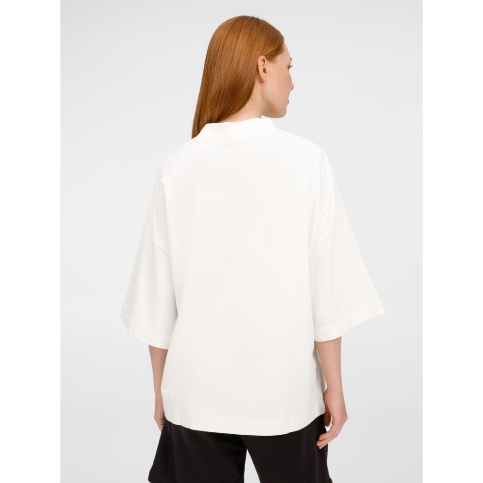 Футболка оверсайз унисекс T9, молочно-белая, размер XS/S