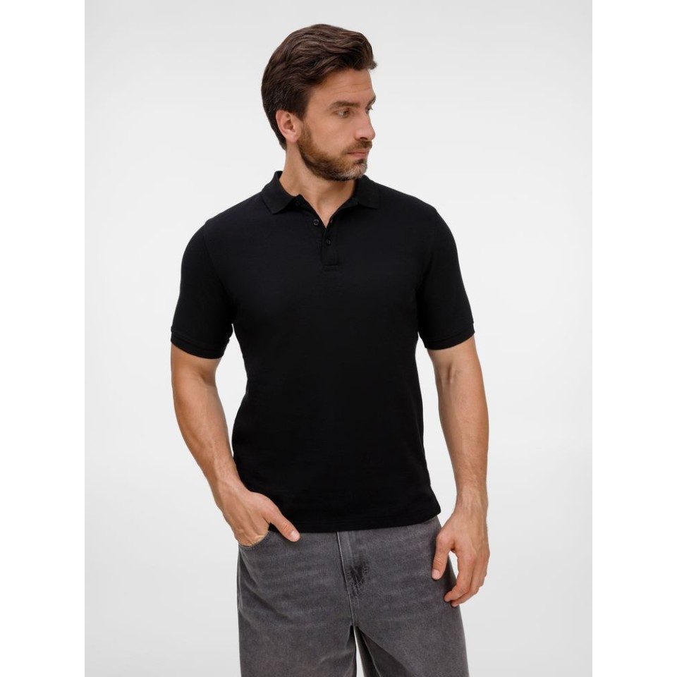 Рубашка поло унисекс Upswing, черная, размер S