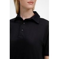 Рубашка поло унисекс Senti, черная