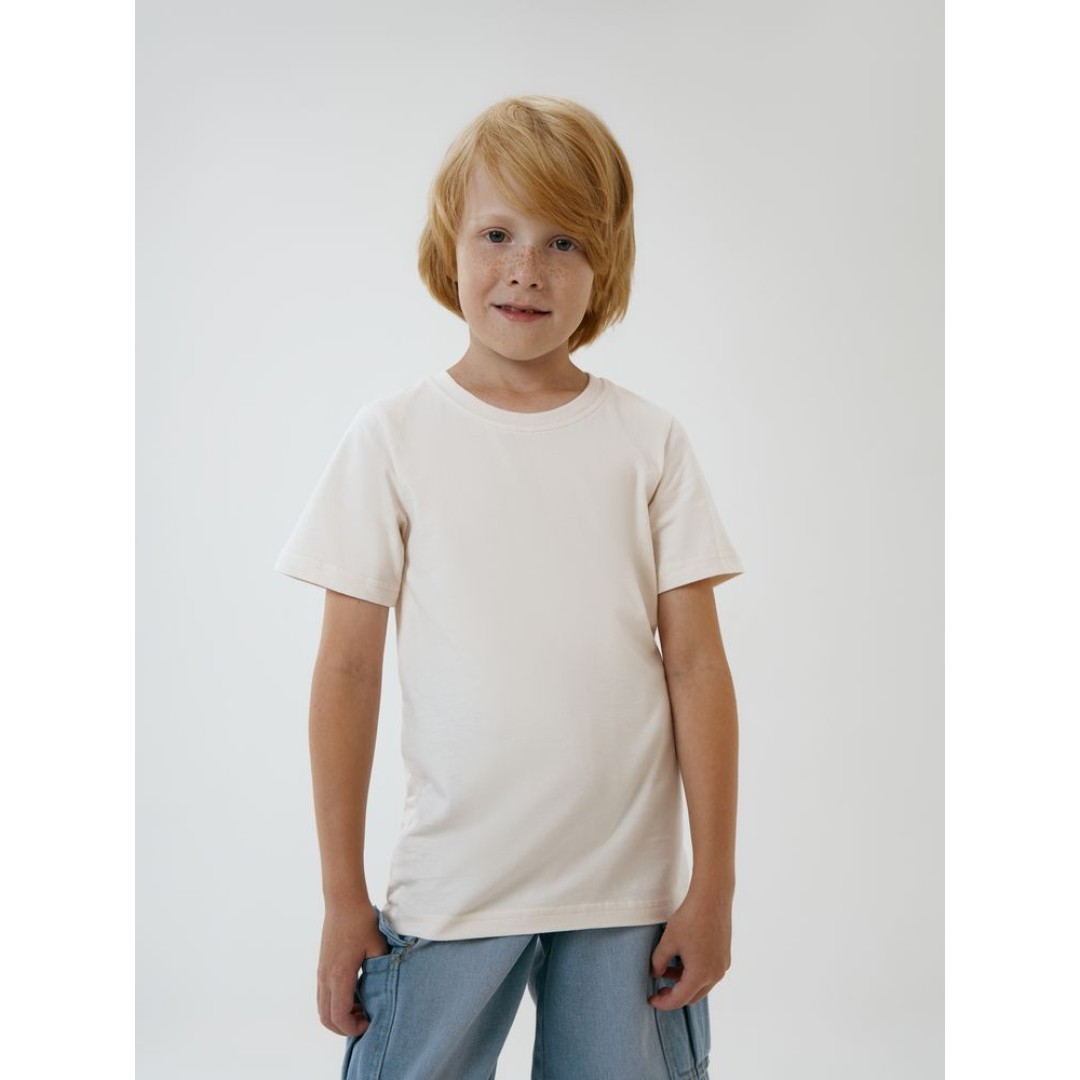 Футболка детская T-Bolka Kids, молочно-белая, 6 лет