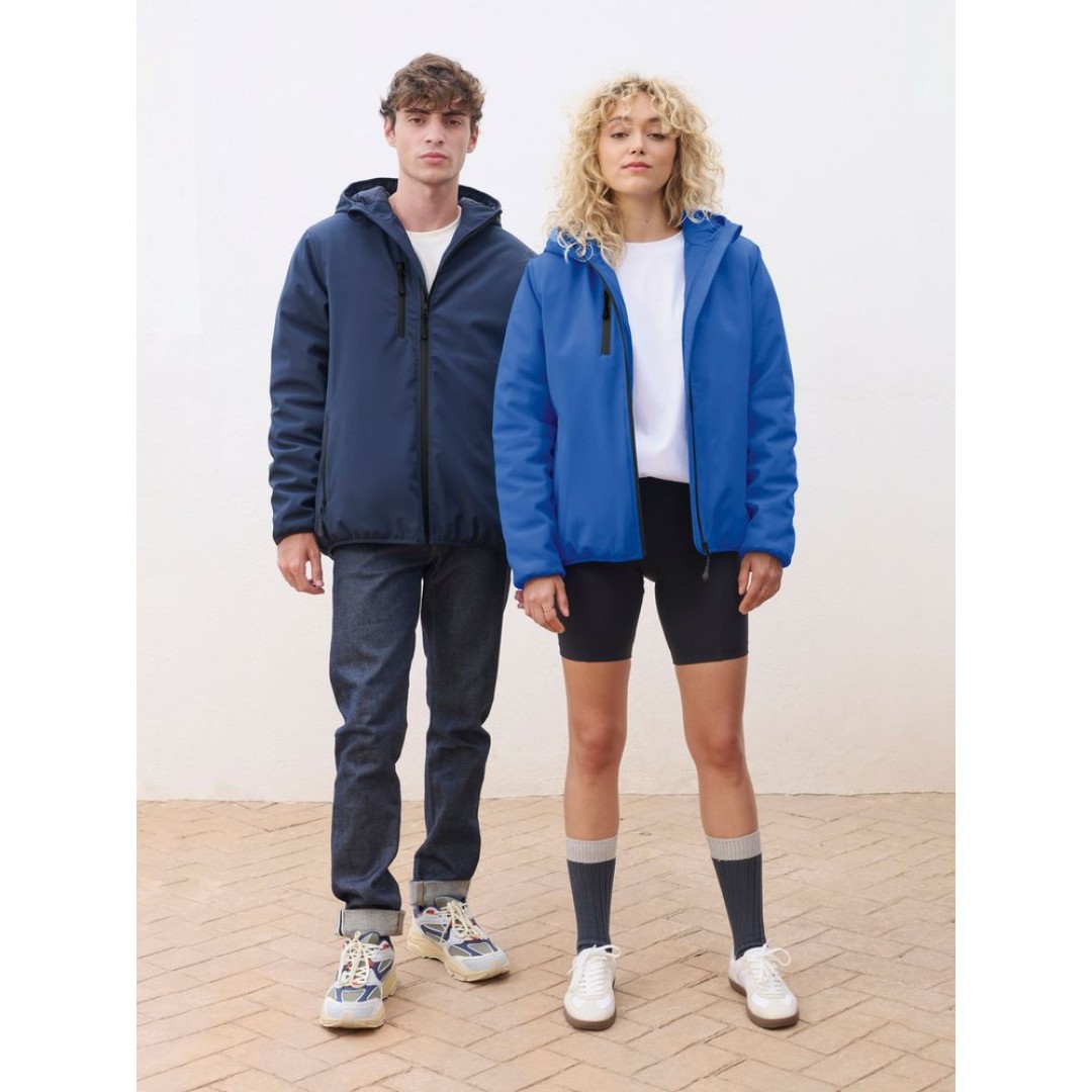 Куртка софтшелл с капюшоном женская Falcon Women, ярко-синяя (royal)