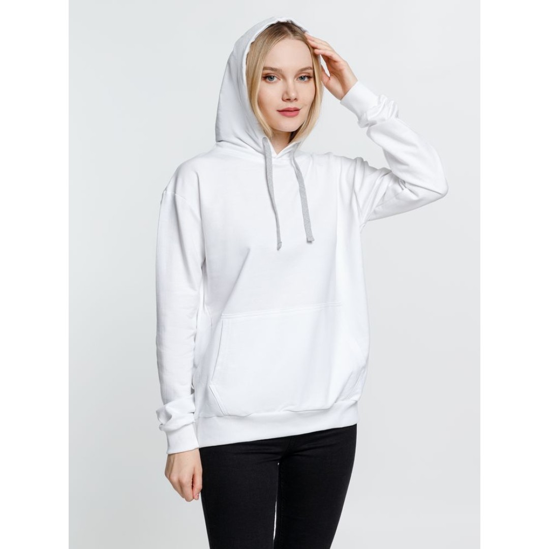 Толстовка с капюшоном Kirenga, белая (белоснежная)