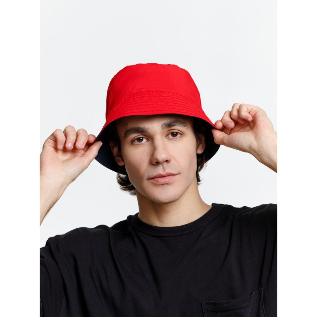 Панама Nylon двусторонняя, темно-синяя с красным, размер S/M