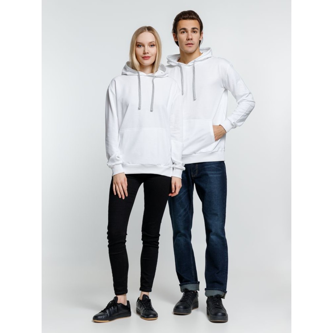 Толстовка с капюшоном Kirenga, белая (белоснежная)