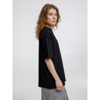 Футболка оверсайз унисекс Sideline, черная