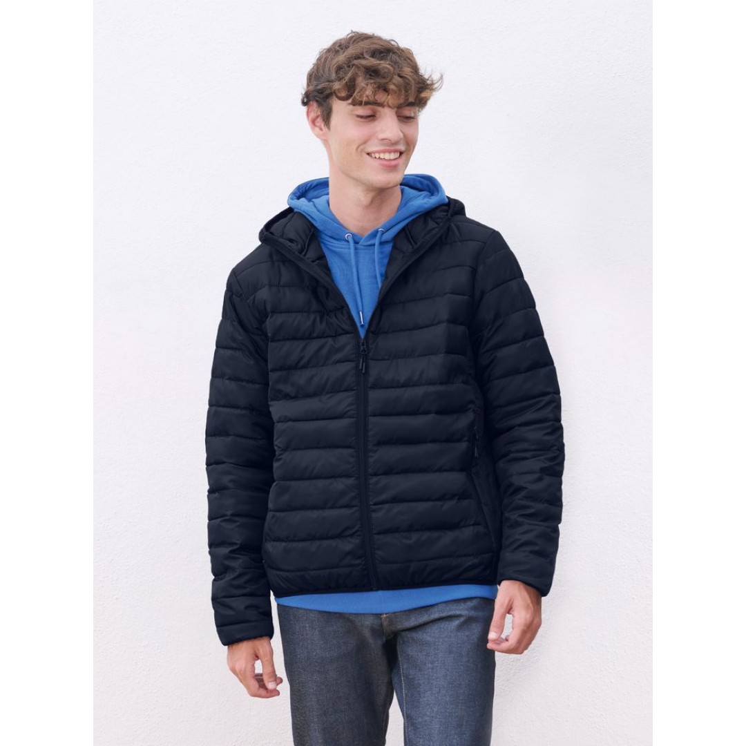 Куртка с капюшоном мужская Stream Men, темно-синяя, размер S