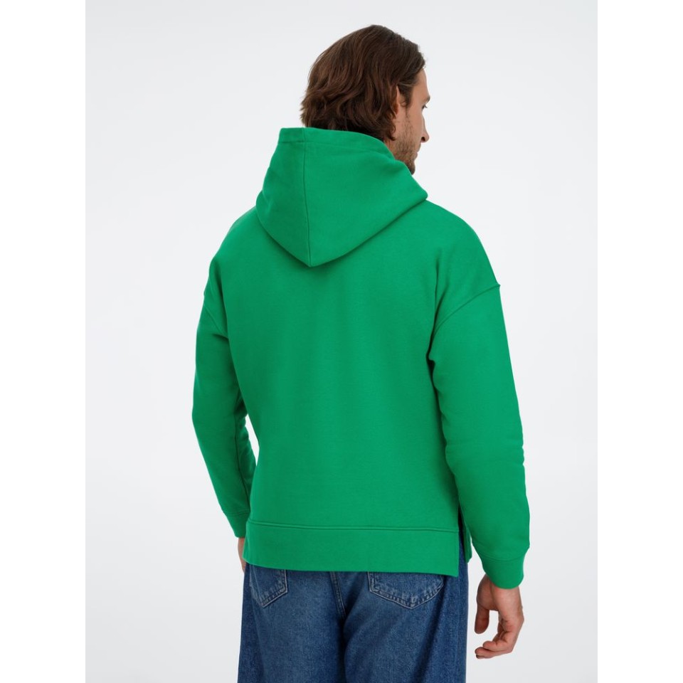 Худи оверсайз унисекс Tolla, зеленое