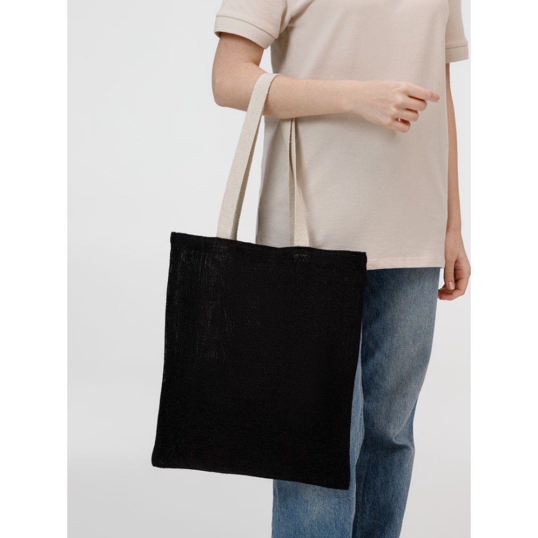 Холщовая сумка на плечо Juhu, черная