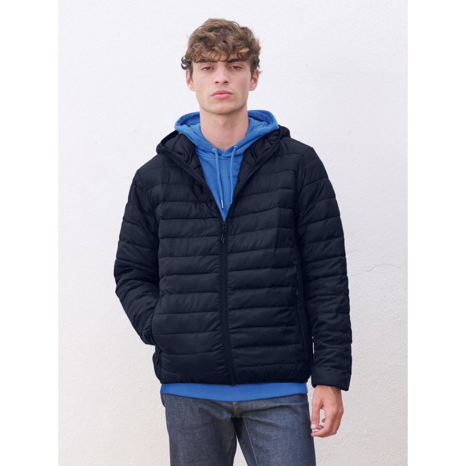 Куртка с капюшоном мужская Stream Men, темно-синяя, размер S