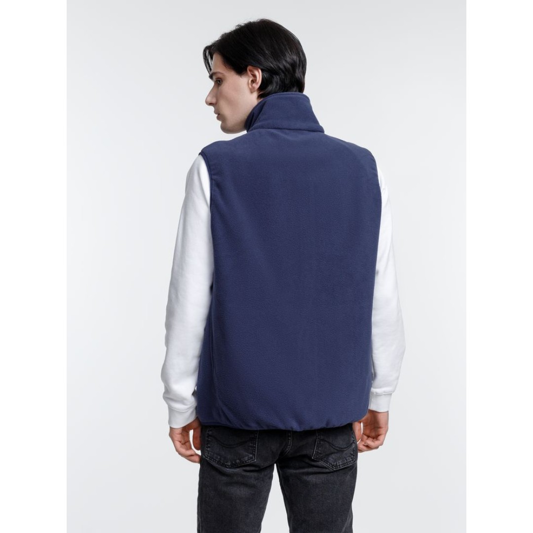Жилет флисовый унисекс Nesse, темно-синий, размер XS/S
