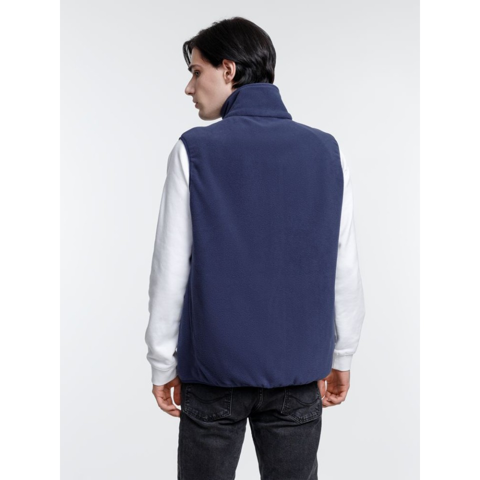 Жилет флисовый унисекс Nesse, темно-синий, размер XS/S