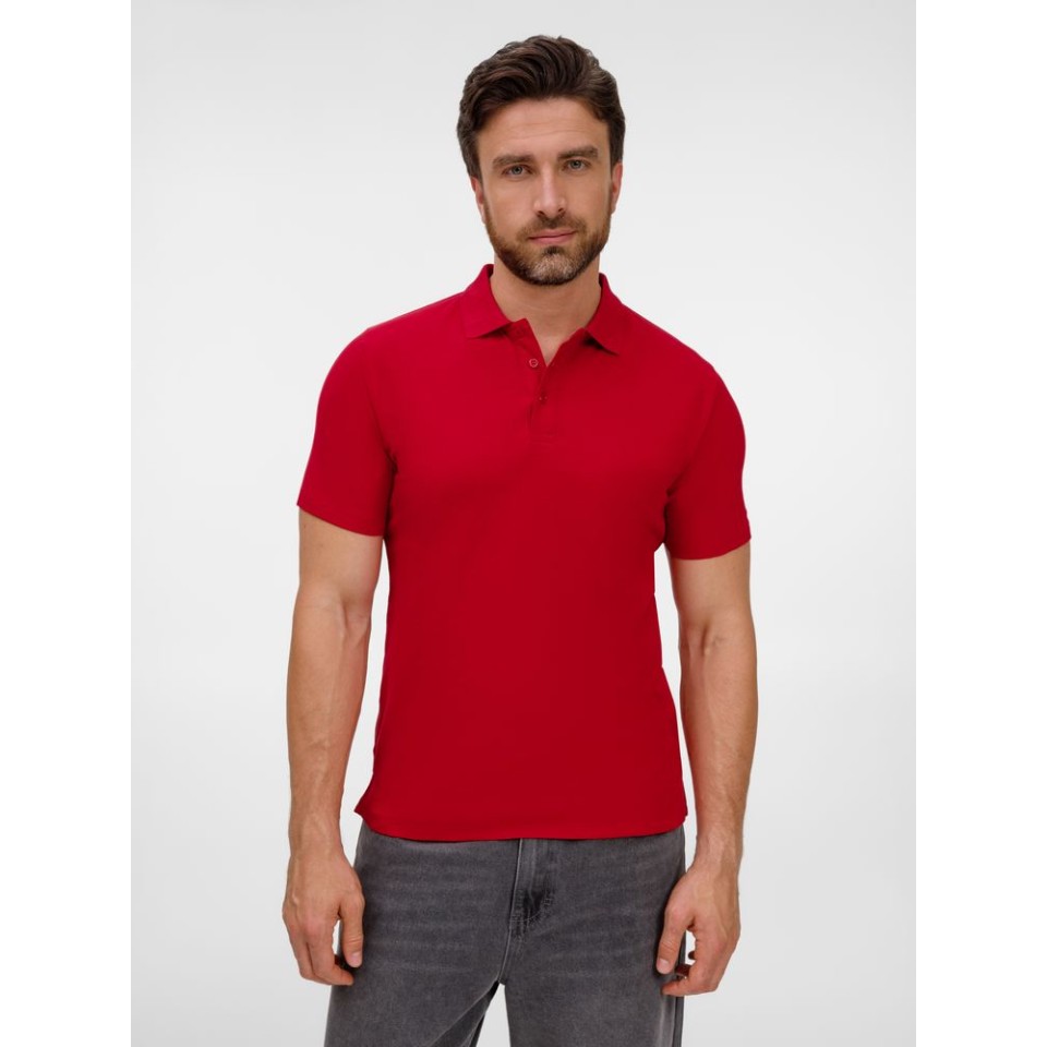 Рубашка поло унисекс Tervise, красная, размер 3XL