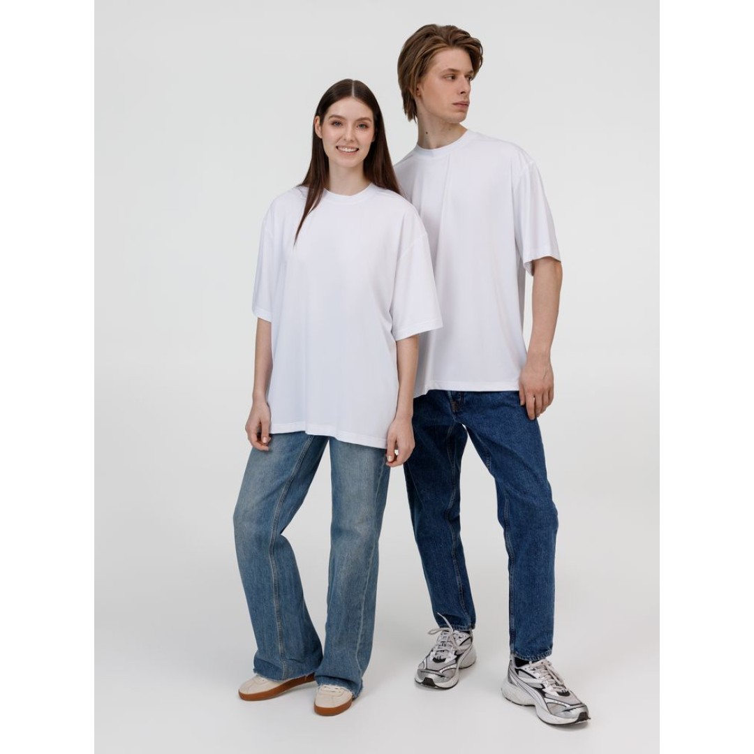 Футболка из бифлекса Morfiss, белая, размер XS/S