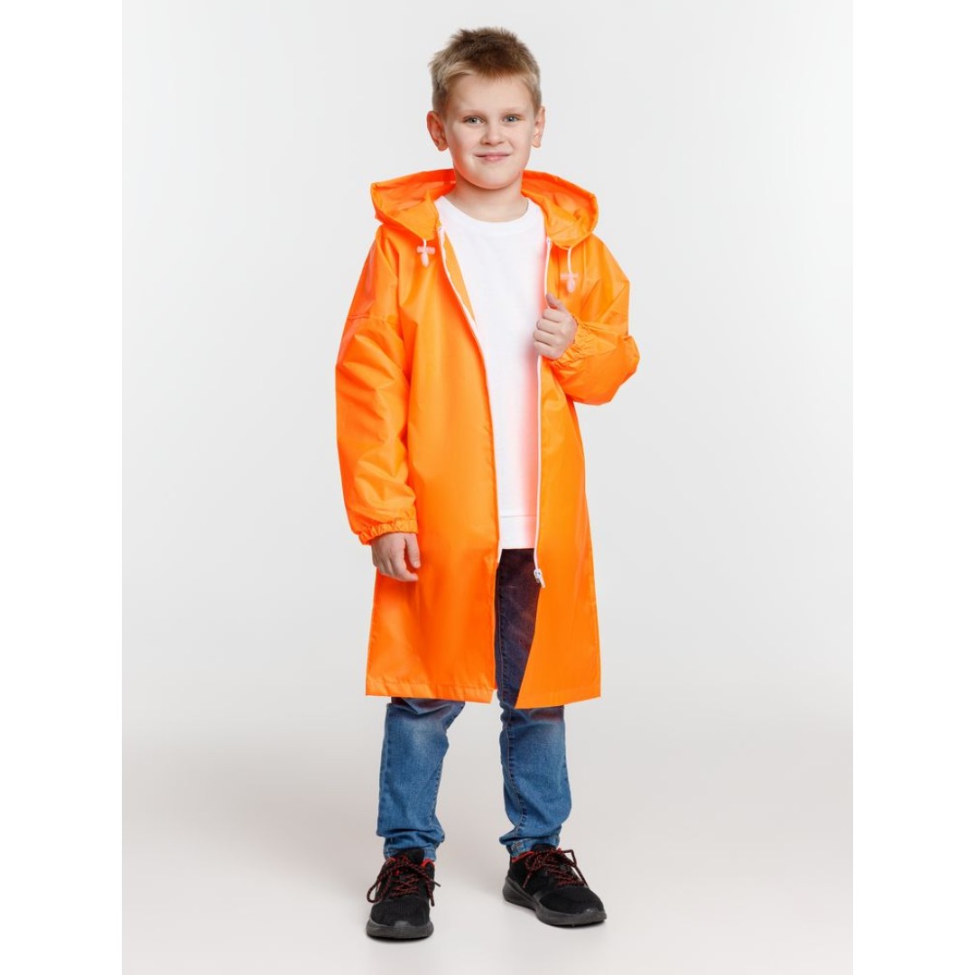 Дождевик детский Rainman Kids, оранжевый неон, 7-9 лет