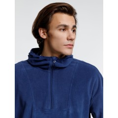 Анорак флисовый унисекс Fliska, темно-синий, размер XS/S